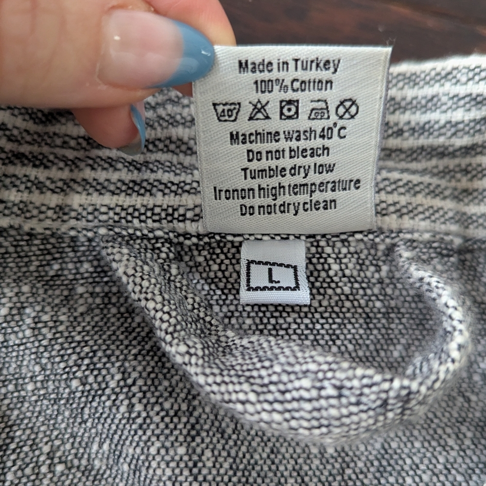 House No. 23 Zoe 100% Cotton Robe - Anthracite Grey - Picture 6 of 6
